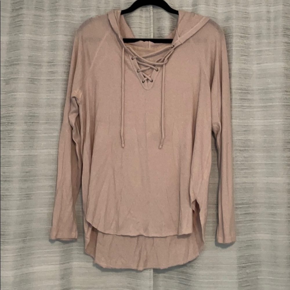 Cross tie sweater